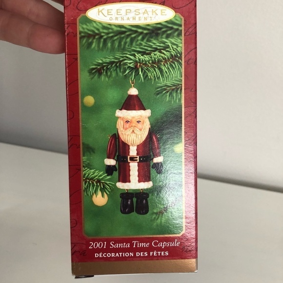 Hallmark 2001 Santa Time Capsule Keepsake Ornament - Picture 7 of 9
